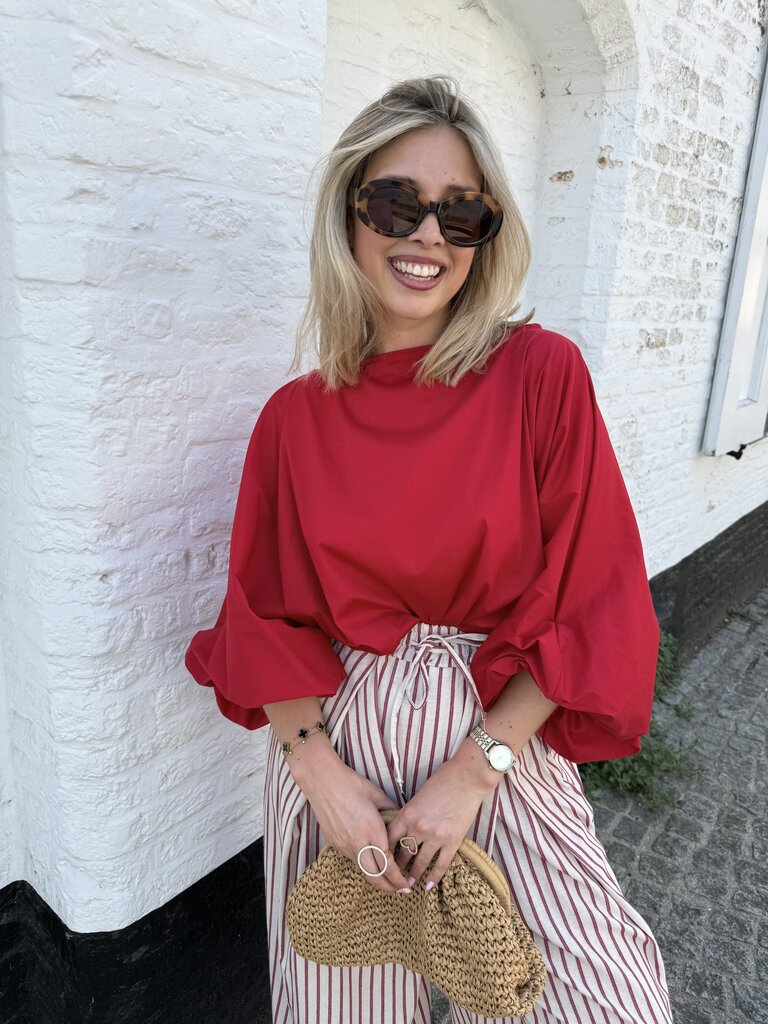 Oda blouse red TU