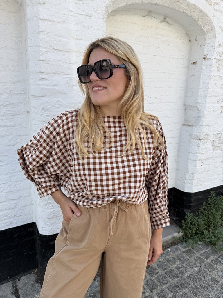 Julie blouse brown