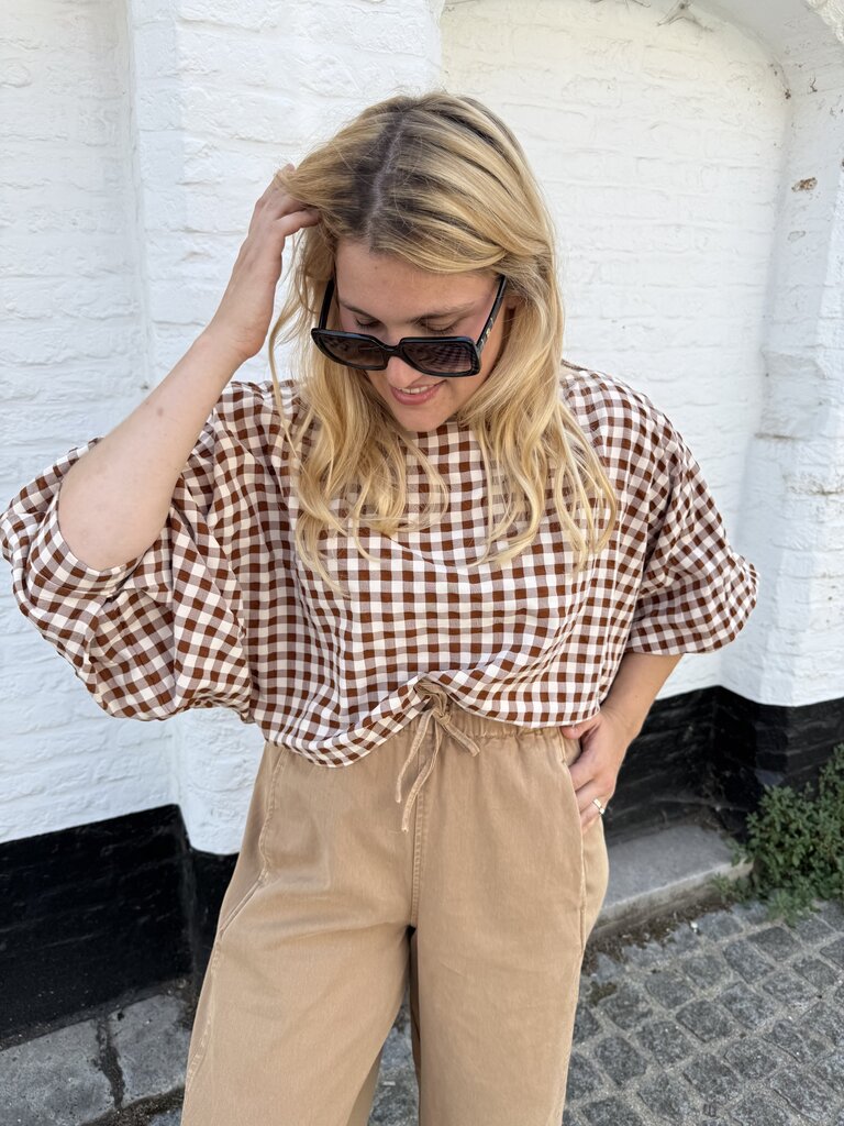Julie blouse brown