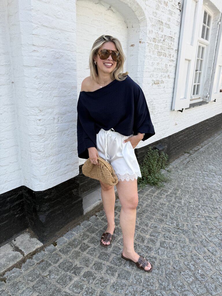 Holly top navy blue