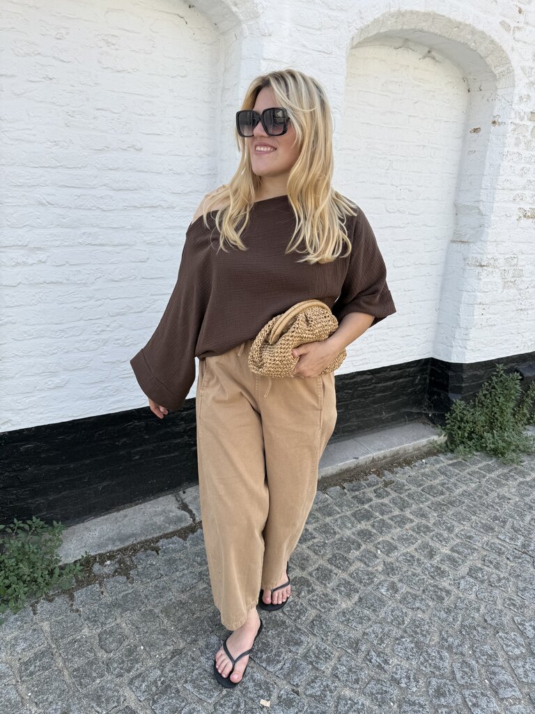 Holly top brown