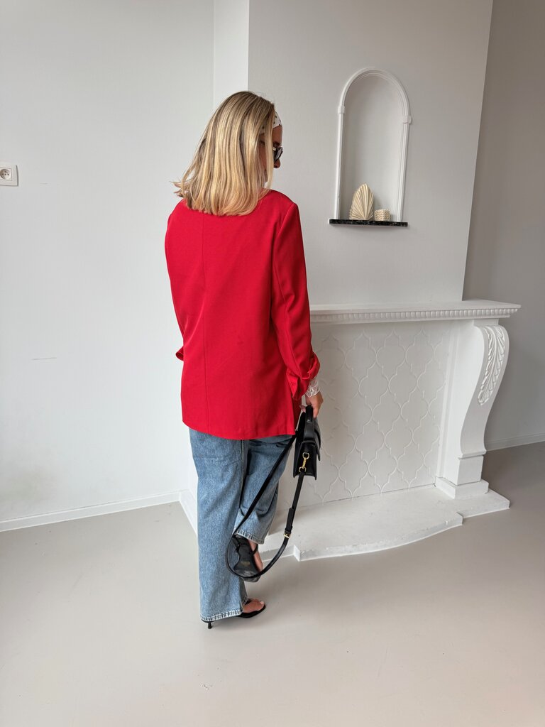 Audrey blazer red