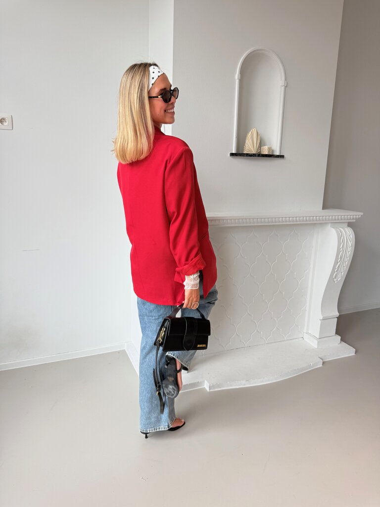 Audrey blazer red