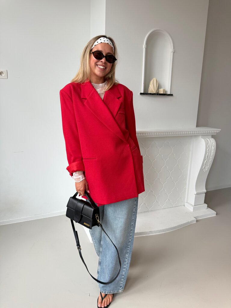 Audrey blazer red