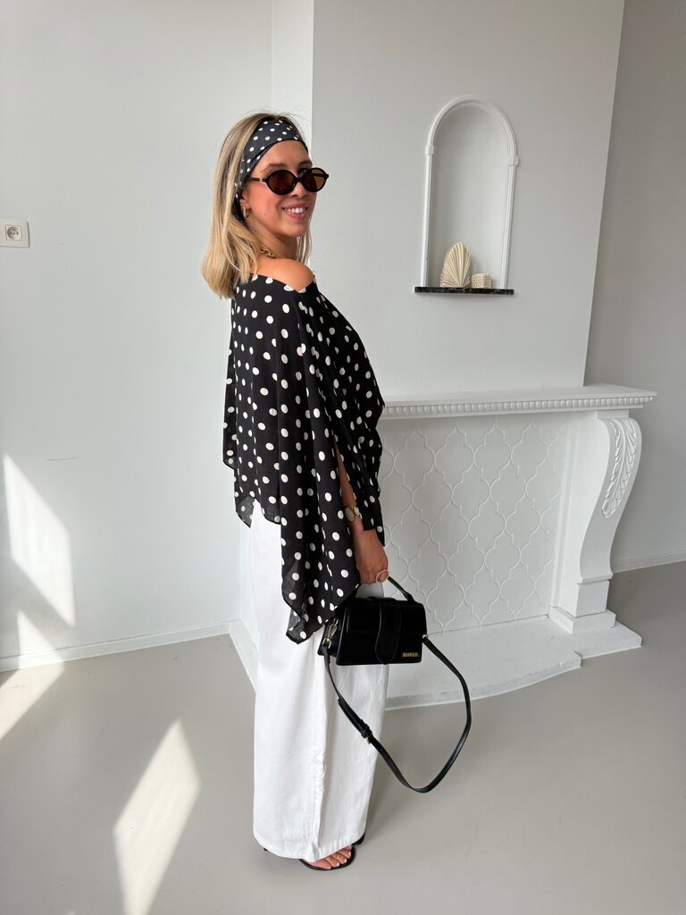 Lola barrel pantalon white