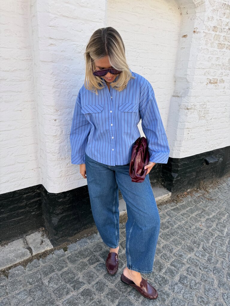 Susie barrel jeans dark blue