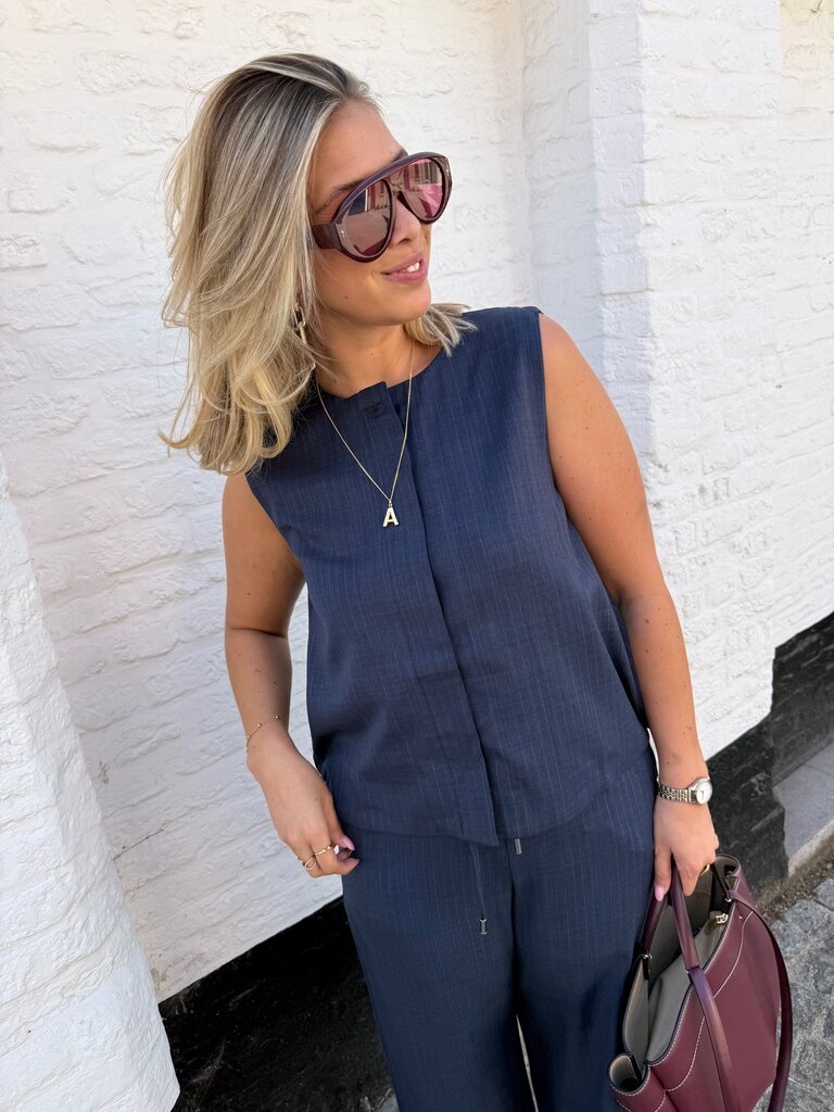 Vesta gilet blue