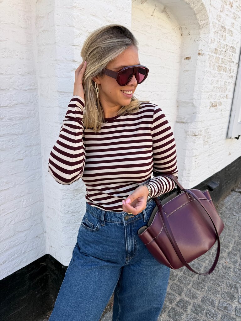 Liana tee burgundy
