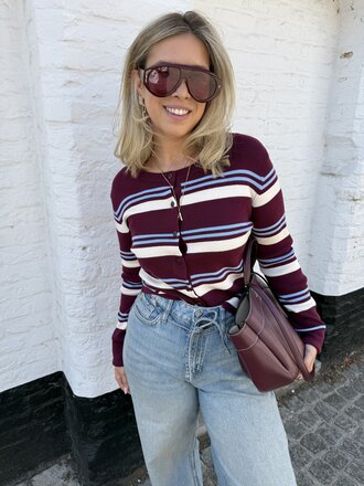 Emmie striped cardigan