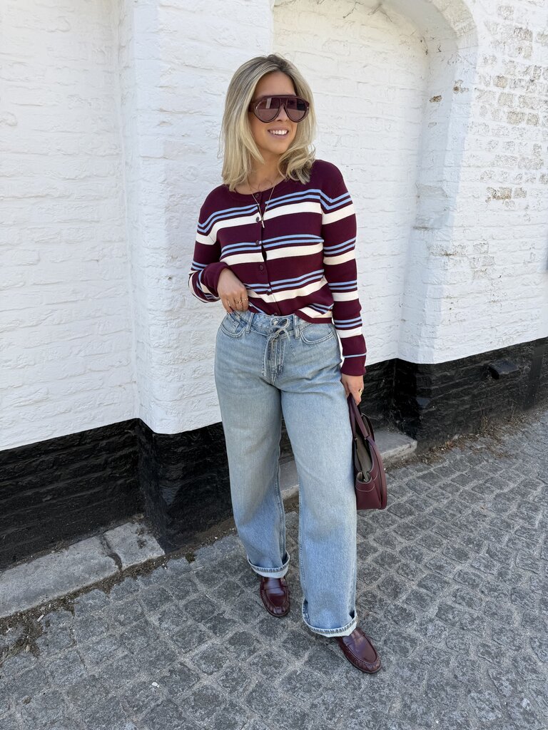 Emmie striped cardigan