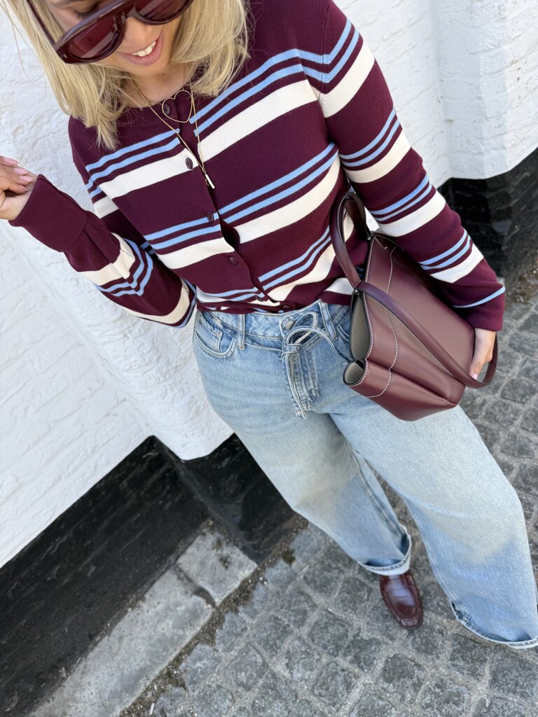 Emmie striped cardigan