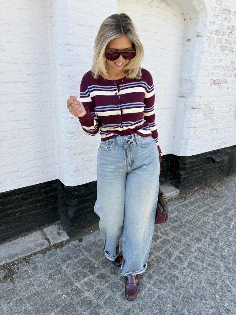 Emmie striped cardigan