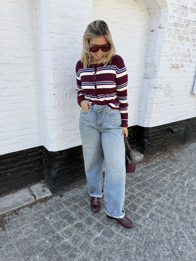 Emmie striped cardigan