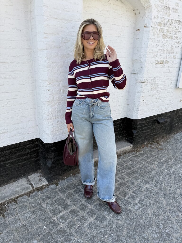 Emmie striped cardigan