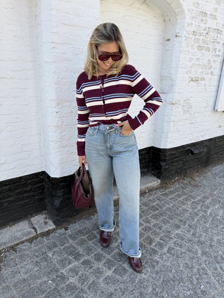 Emmie striped cardigan