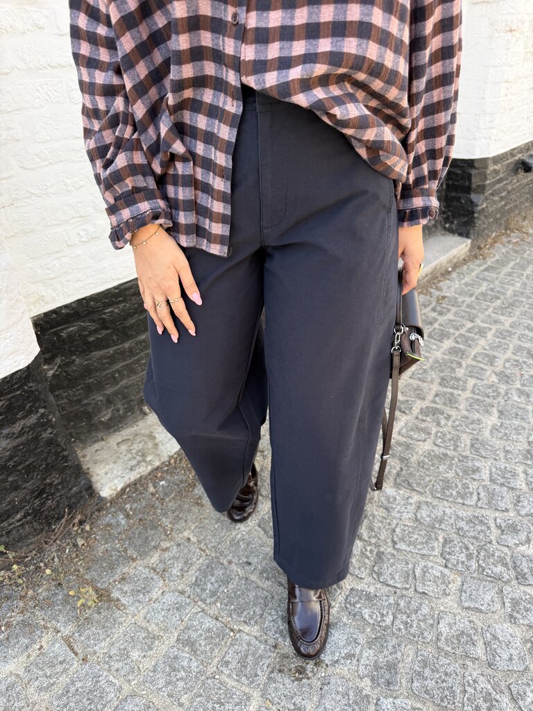 Clair barrel pants navy