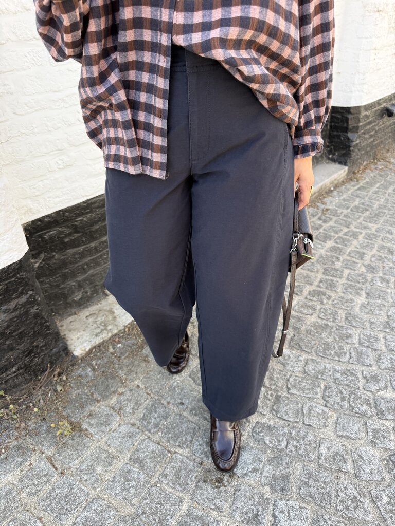 Clair barrel pants navy