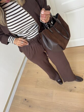 Finn belt pantalon brown