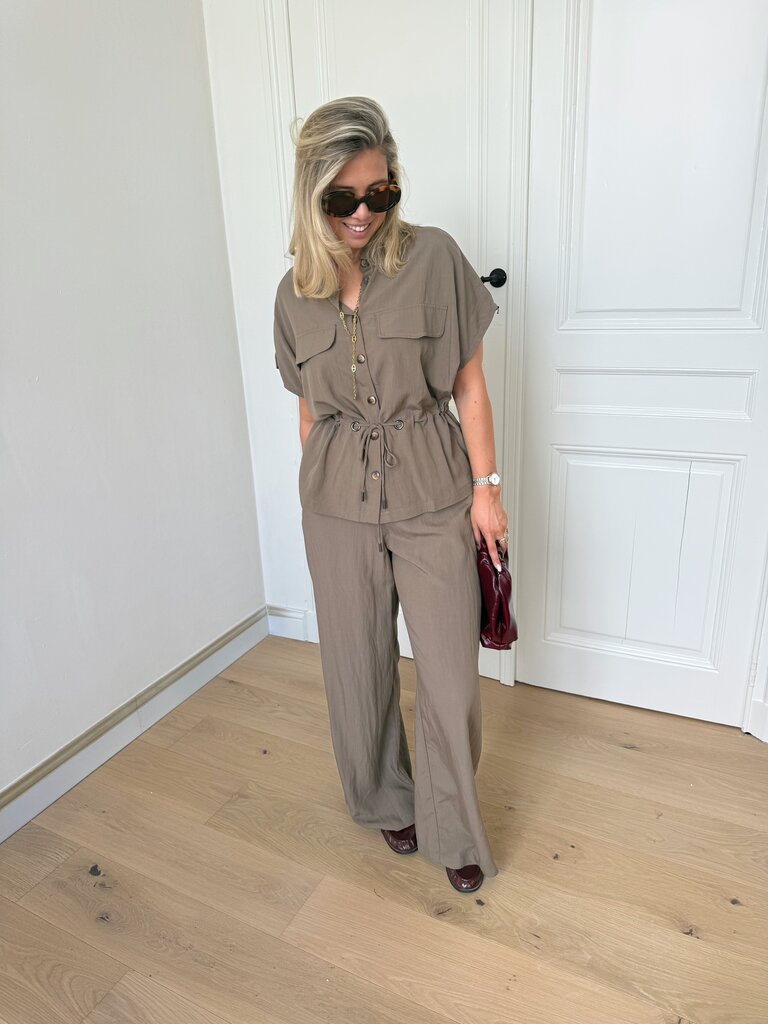 Laya pantalon taupe