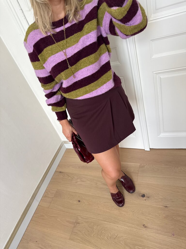 Aurora knit aubergine