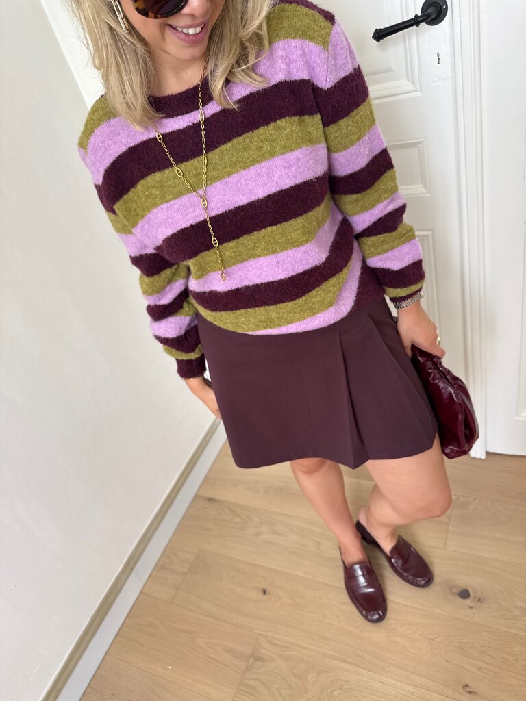 Aurora knit aubergine