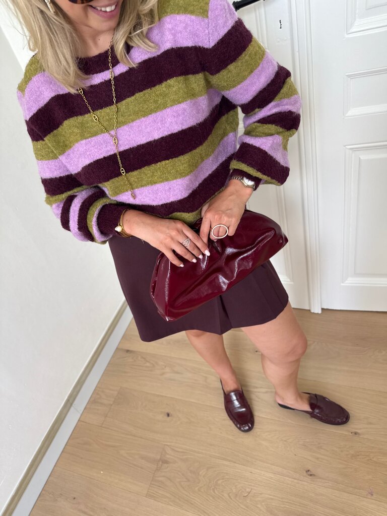 Aurora knit aubergine