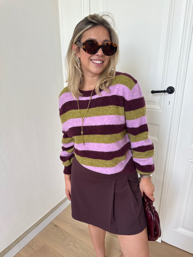 Aurora knit aubergine