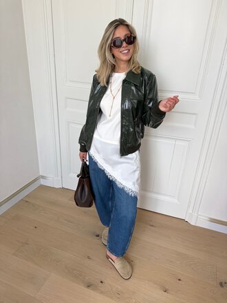 Madelyn lace shirt white
