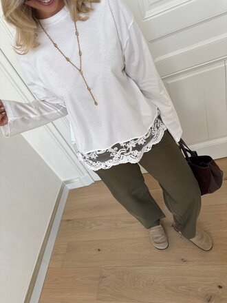 Vivvi long sleeve shirt white