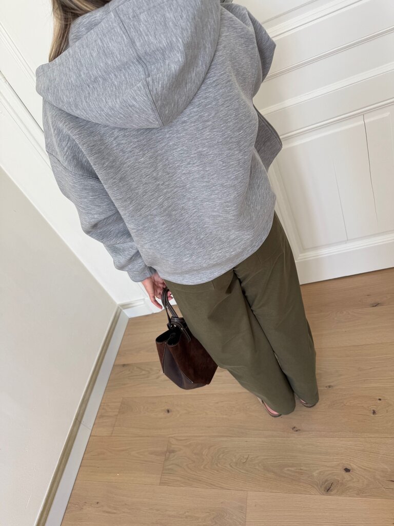 Naomi zipper sweat grey