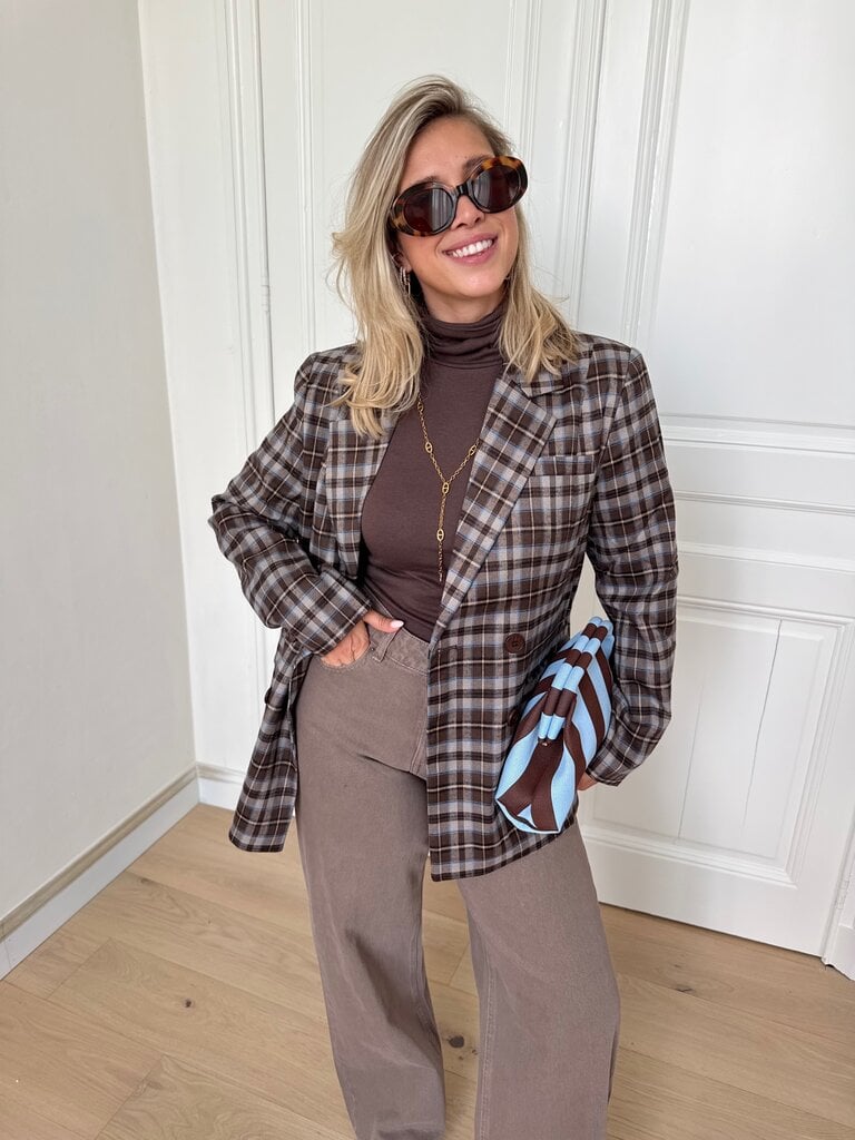 Novalee check blazer