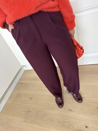 Blythe pantalon aubergine