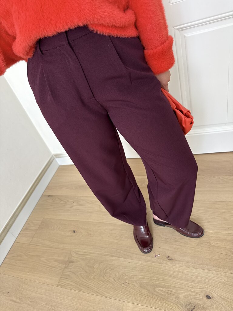 Blythe pantalon aubergine
