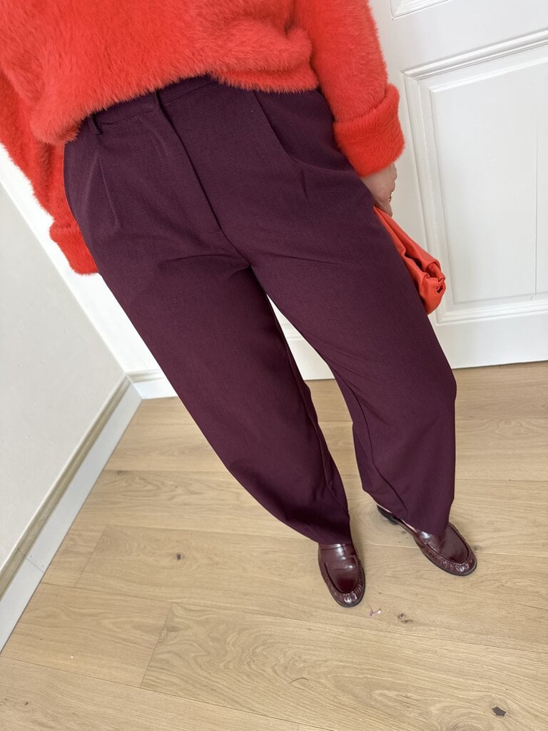 Blythe pantalon aubergine