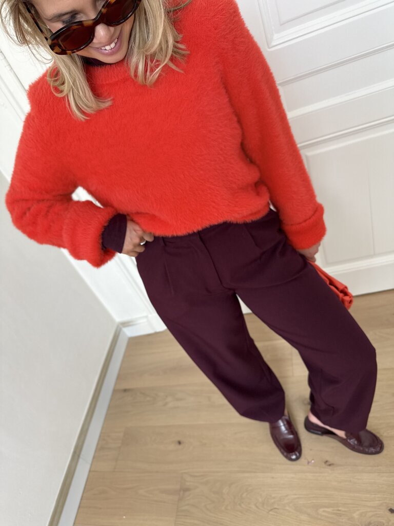 Blythe pantalon aubergine