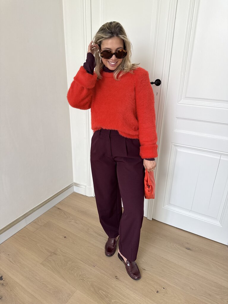 Blythe pantalon aubergine