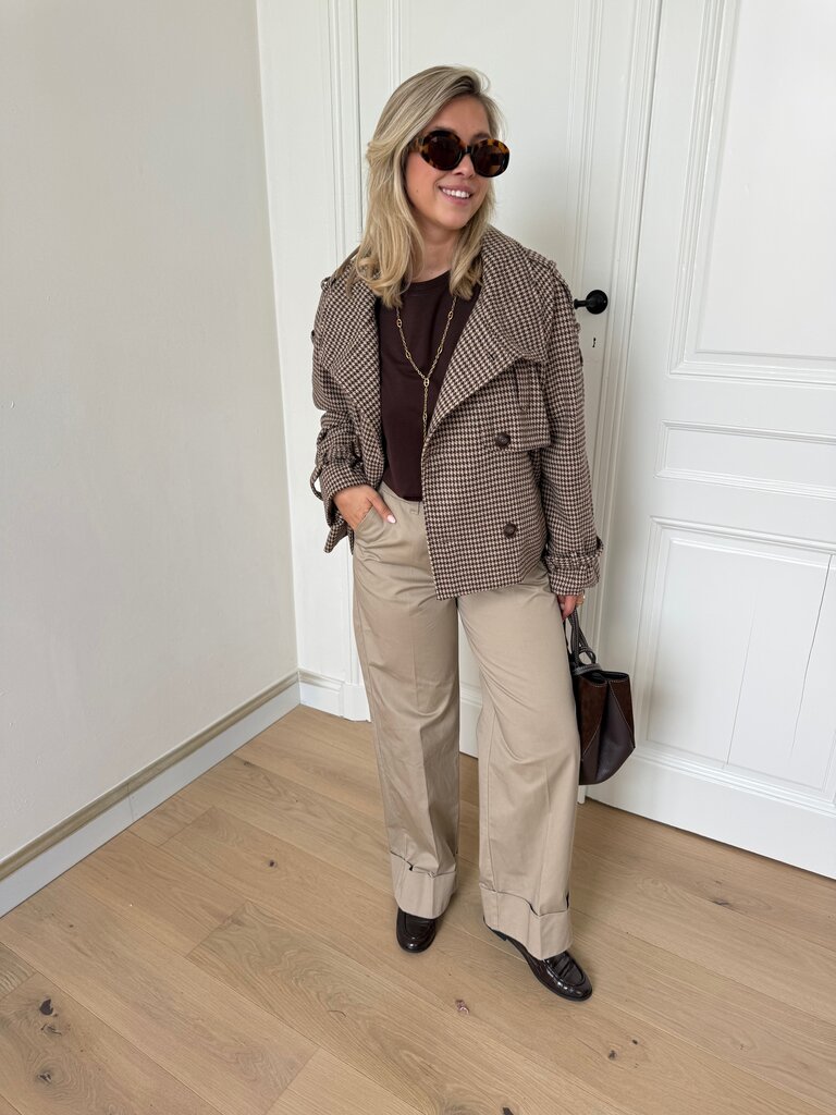 Chloë checked jacket