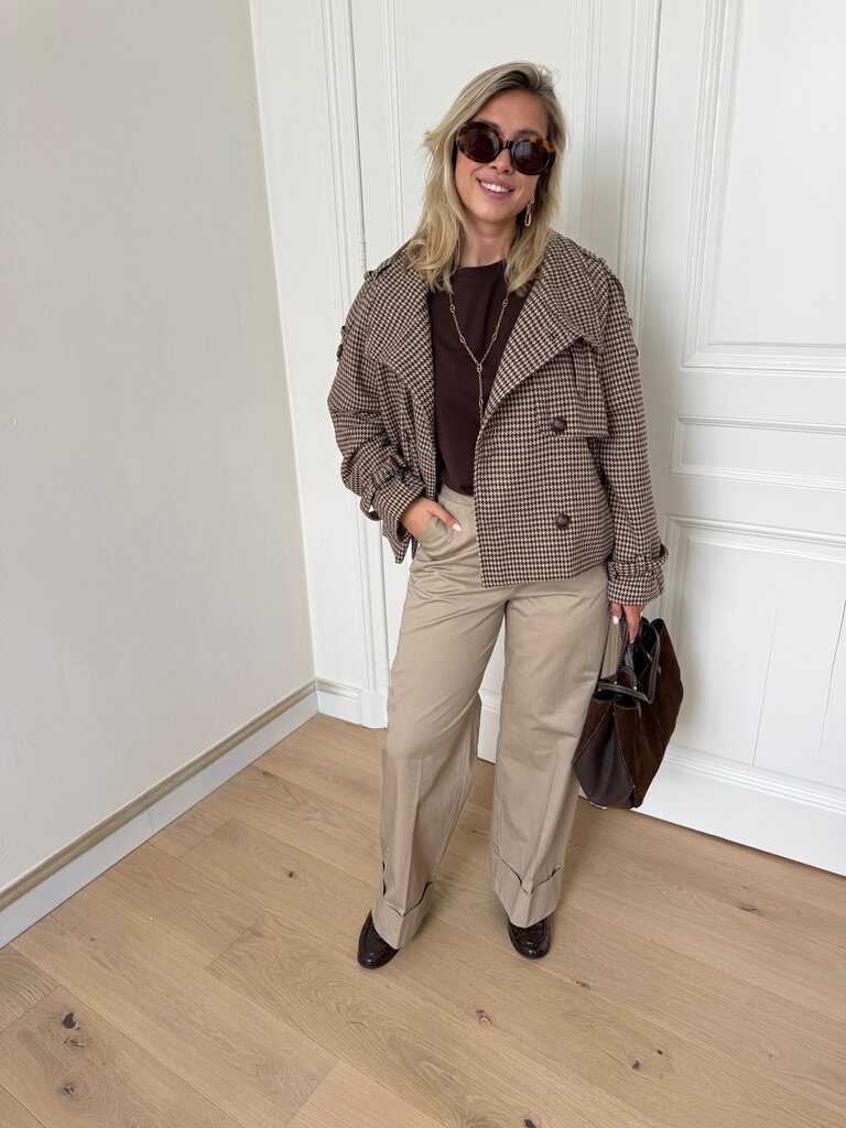 Chloë checked jacket