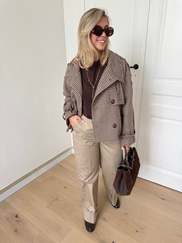 Chloë checked jacket