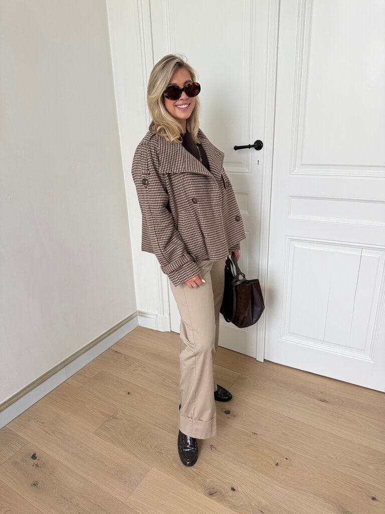 Chloë checked jacket
