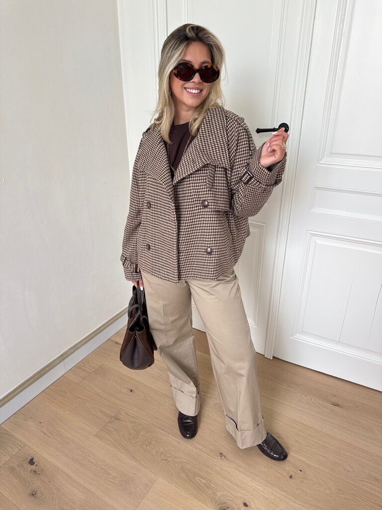 Chloë checked jacket