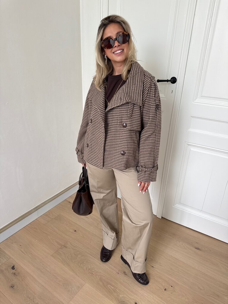 Chloë checked jacket
