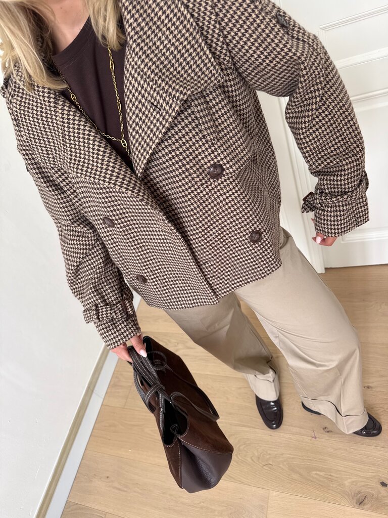 Chloë checked jacket