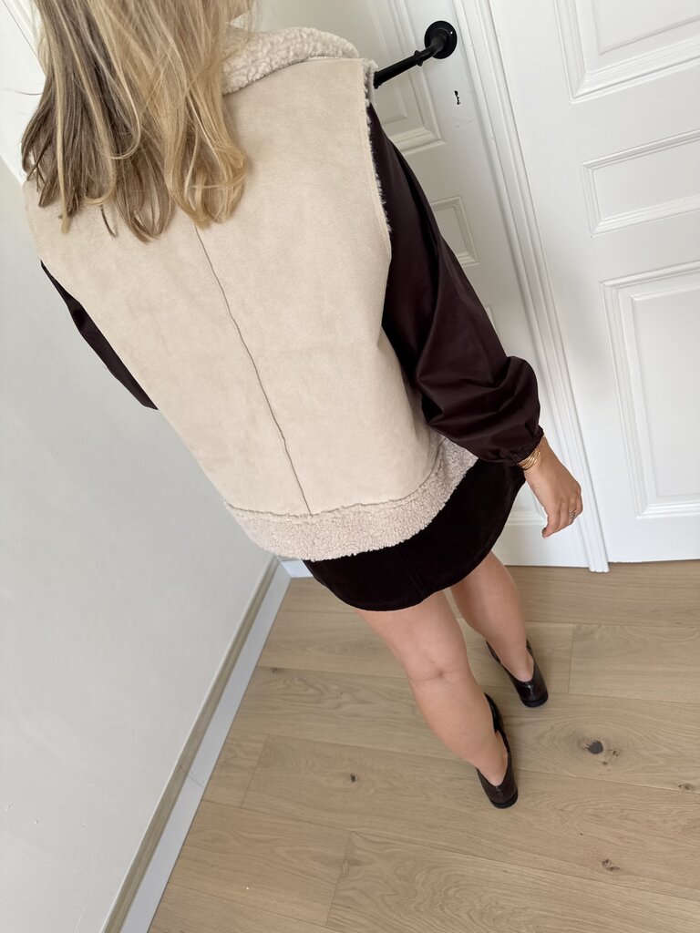 Lamby vest beige