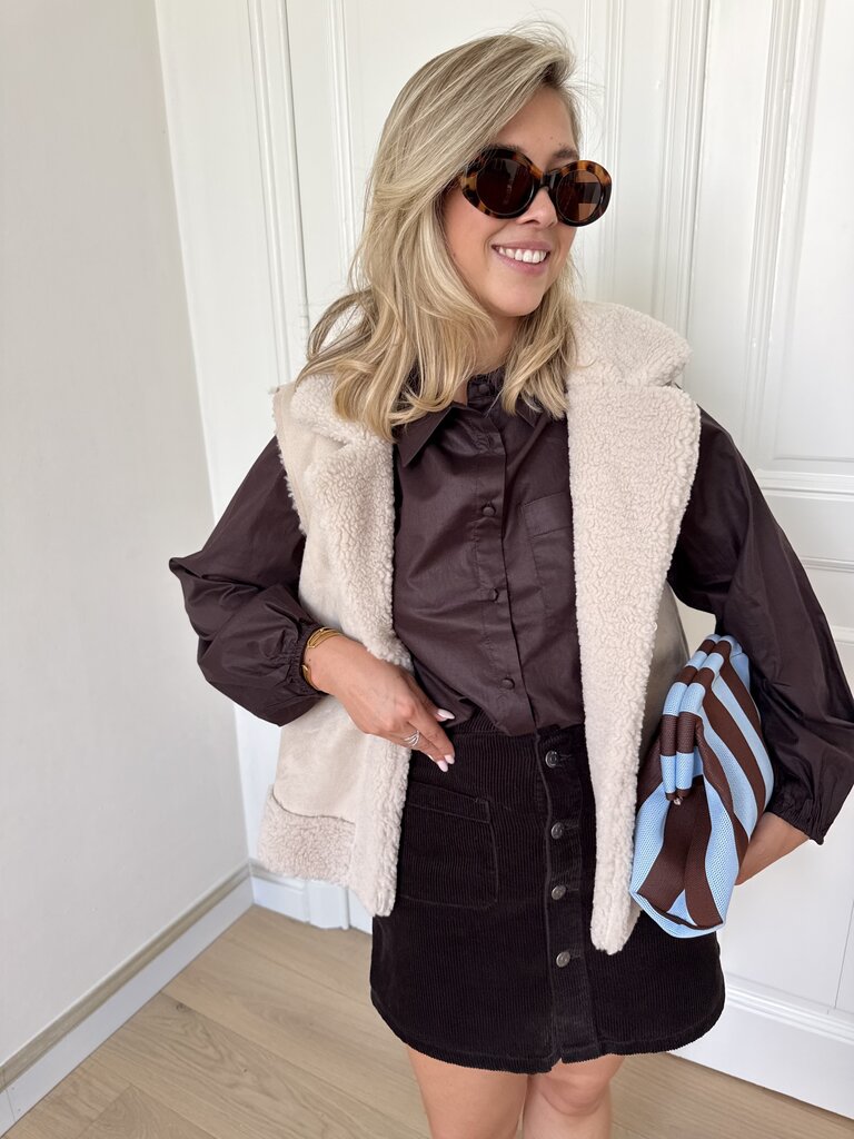 Lamby vest beige