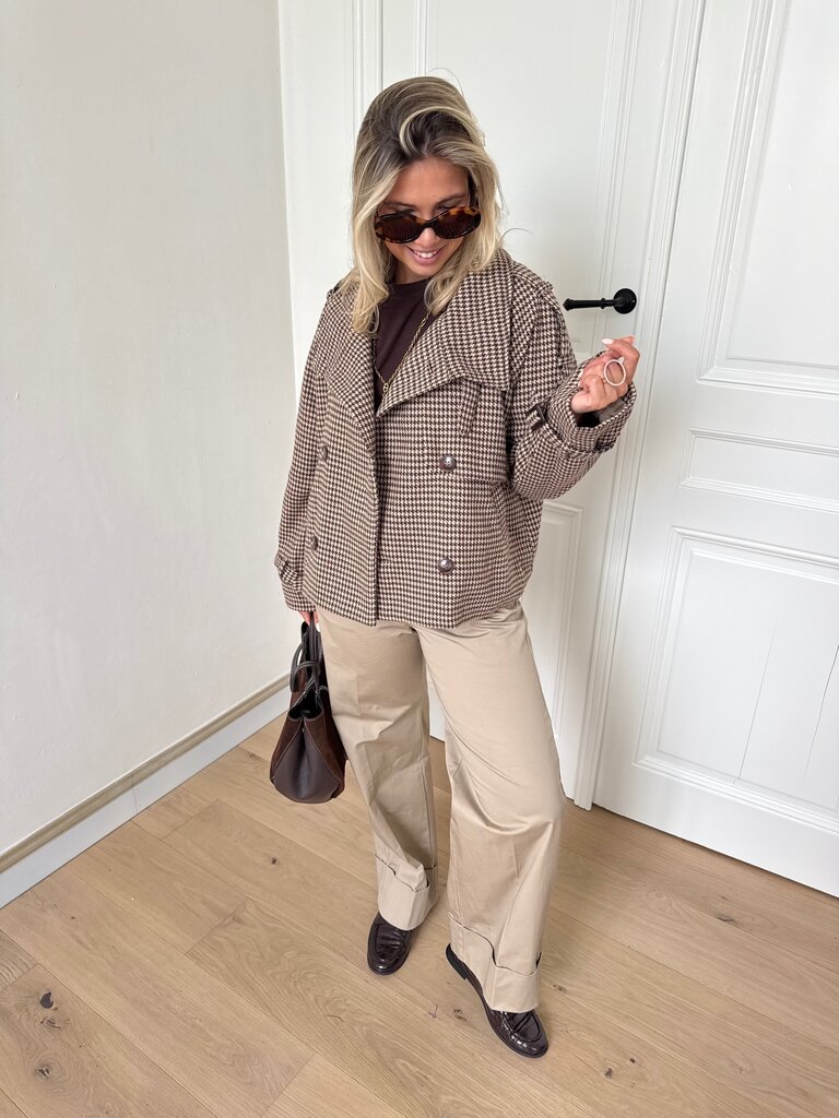 Alyna wide pants taupe