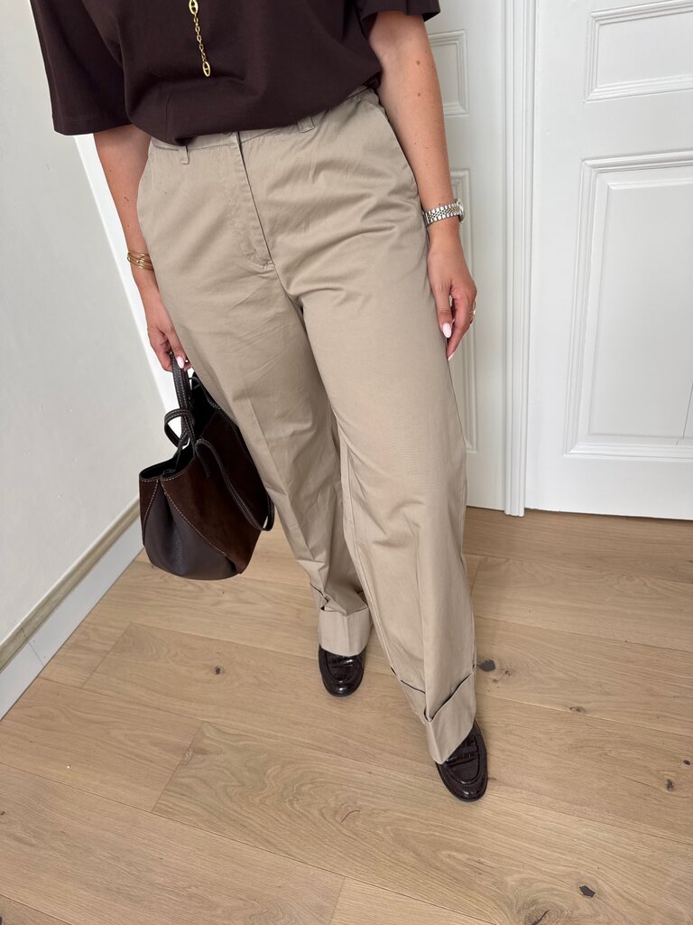 Alyna wide pants taupe