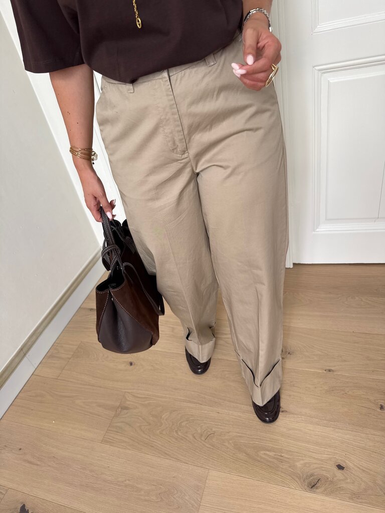 Alyna wide pants taupe