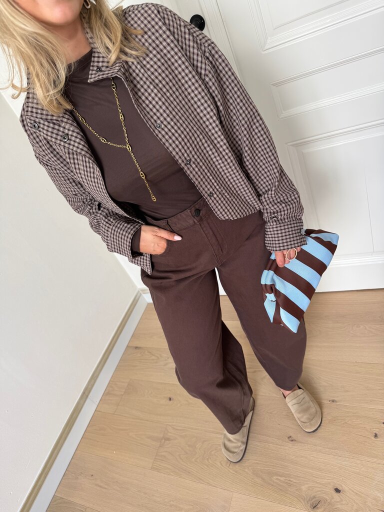 Minna mesh top brown