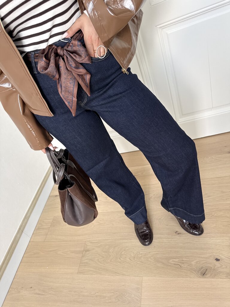 Madison scarf jeans dark blue